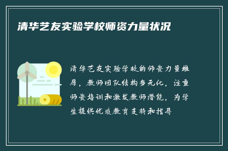 清华艺友实验学校师资力量状况