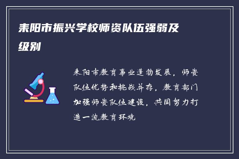 耒阳市振兴学校师资队伍强弱及级别