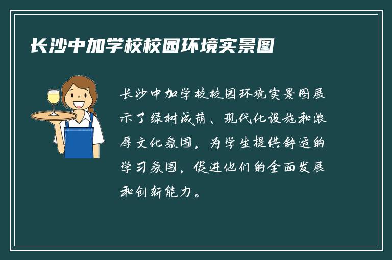 长沙中加学校校园环境实景图